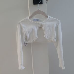Mayoral White Kids Bolero Cardigan